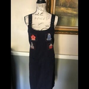 ❤️Women’s Denim Cotton Birdhouse Dress M